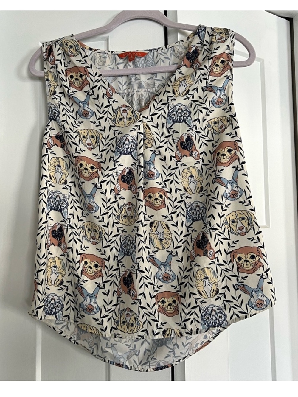 ModCloth Animal Print Blouse